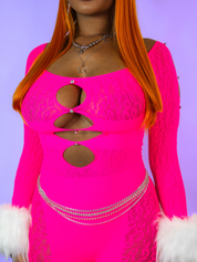 PINK LEOPARD JUMPSUIT