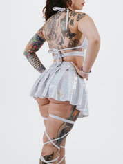 SHE SHIMMERS SKIRT WITH GARTERS