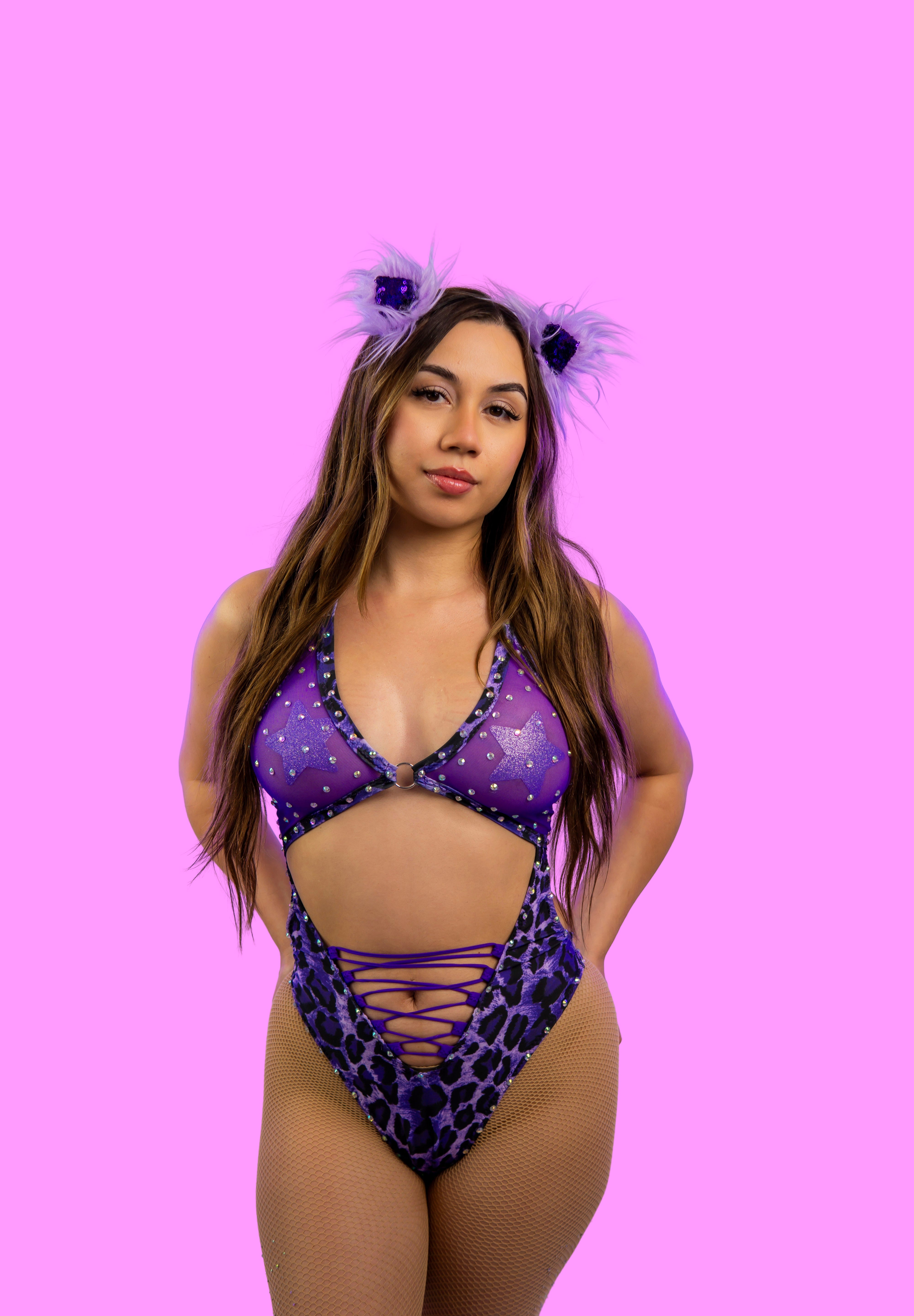 WILD AMETHYST O-RING BODYSUIT | EXTRA TIME