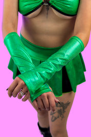 LIME HOLO GLOVES