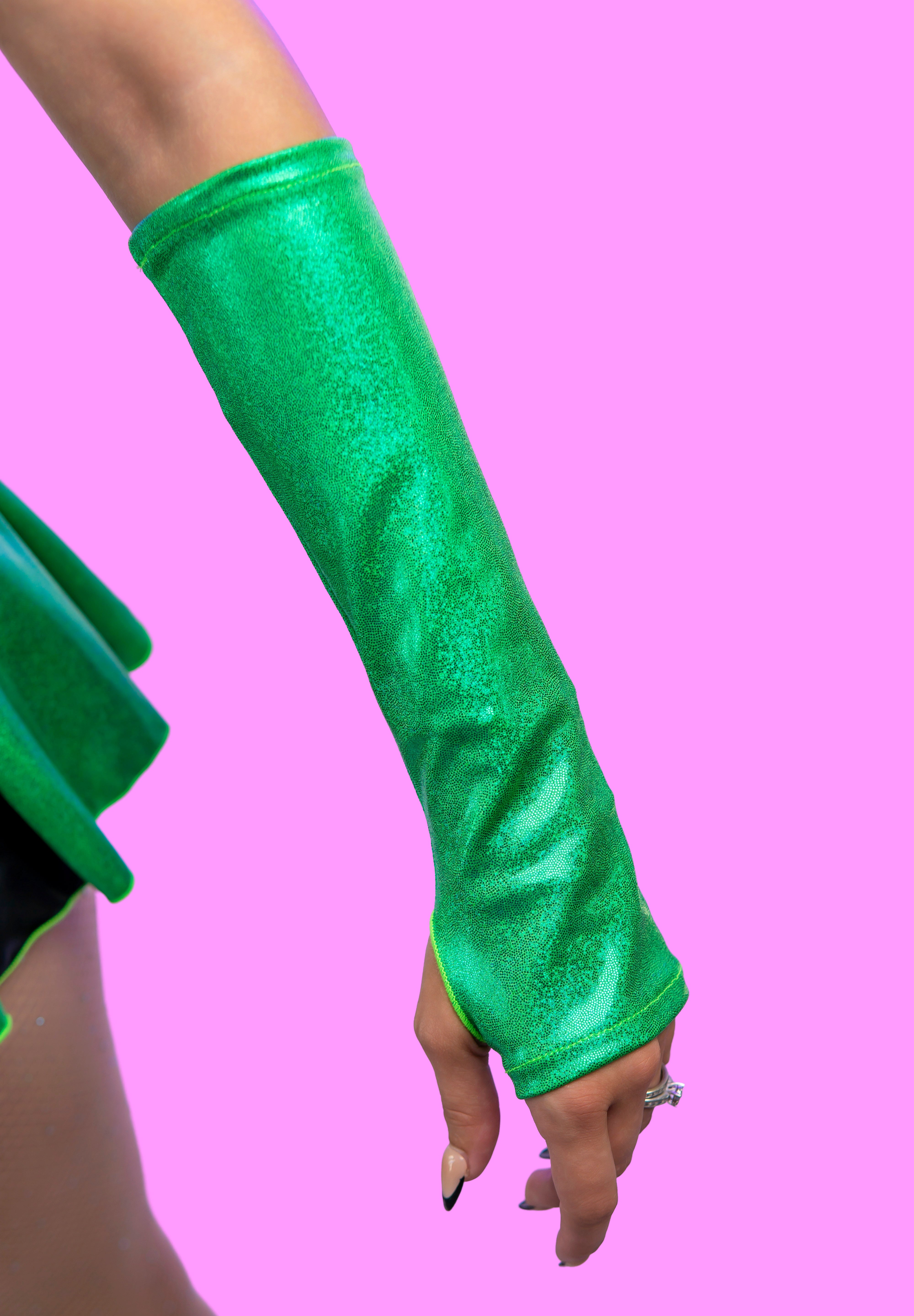 LIME HOLO GLOVES