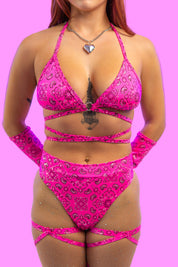 FLUTTER LUST 2 PIEZAS ROJAS