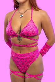 FLUTTER LUST 2 PIEZAS ROJAS