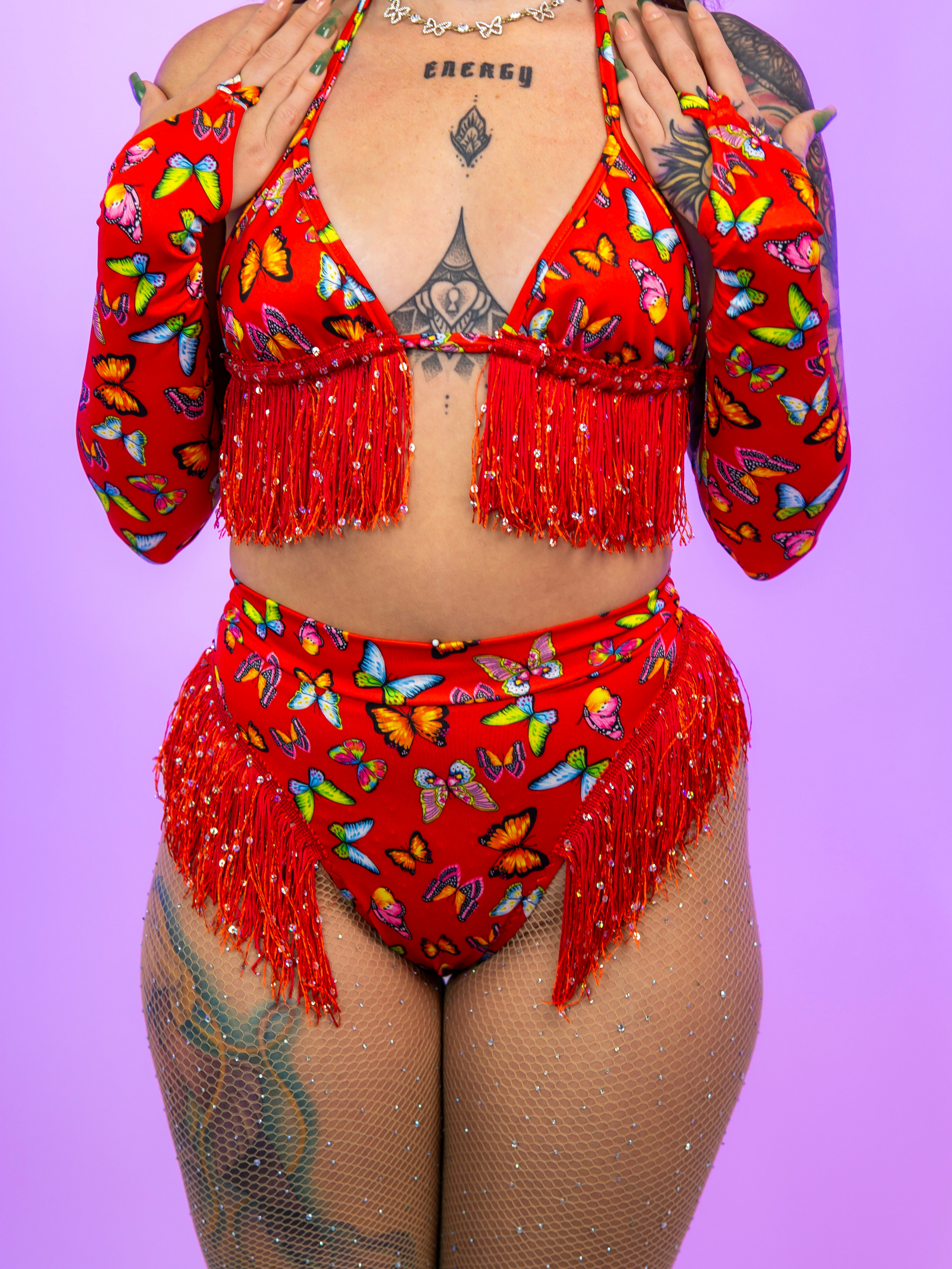 FRINGE FLUTTER 2 PC