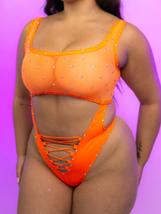 NEON BLING BODYSUIT | EXTRA TIME