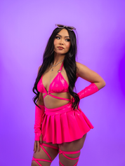 PINK GLOSS TRIANGLE TOP