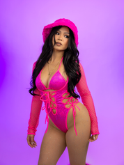 PINK FROST CORSELLA BODYSUIT