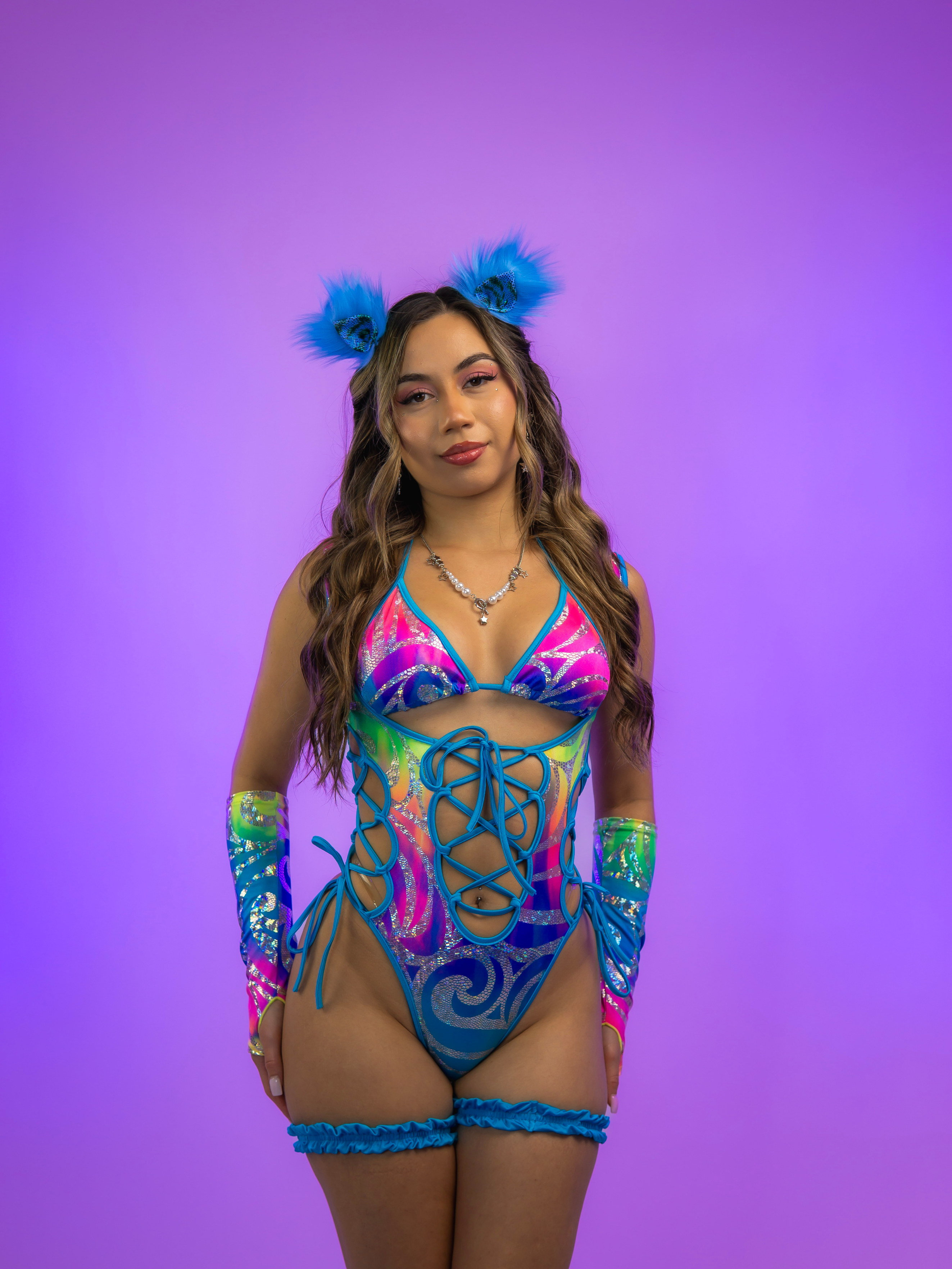 RAINBOW CORSELLA BODYSUIT