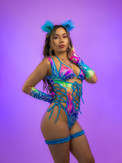 RAINBOW CORSELLA BODYSUIT