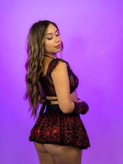 LITTLE RED 3 PC | Triangle Top, Babydoll Top and Skirt