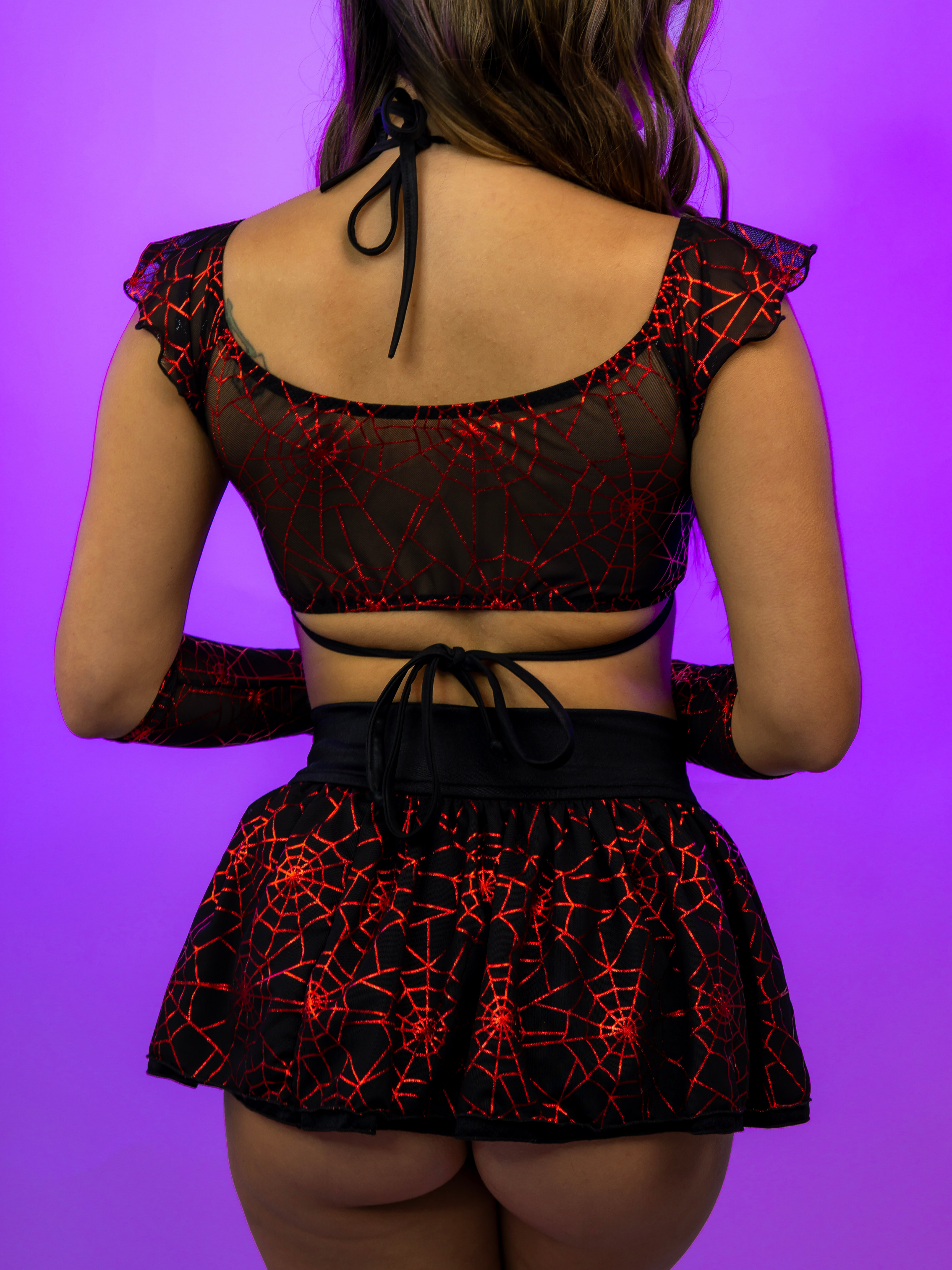LITTLE RED 3 PC | Triangle Top, Babydoll Top and Skirt