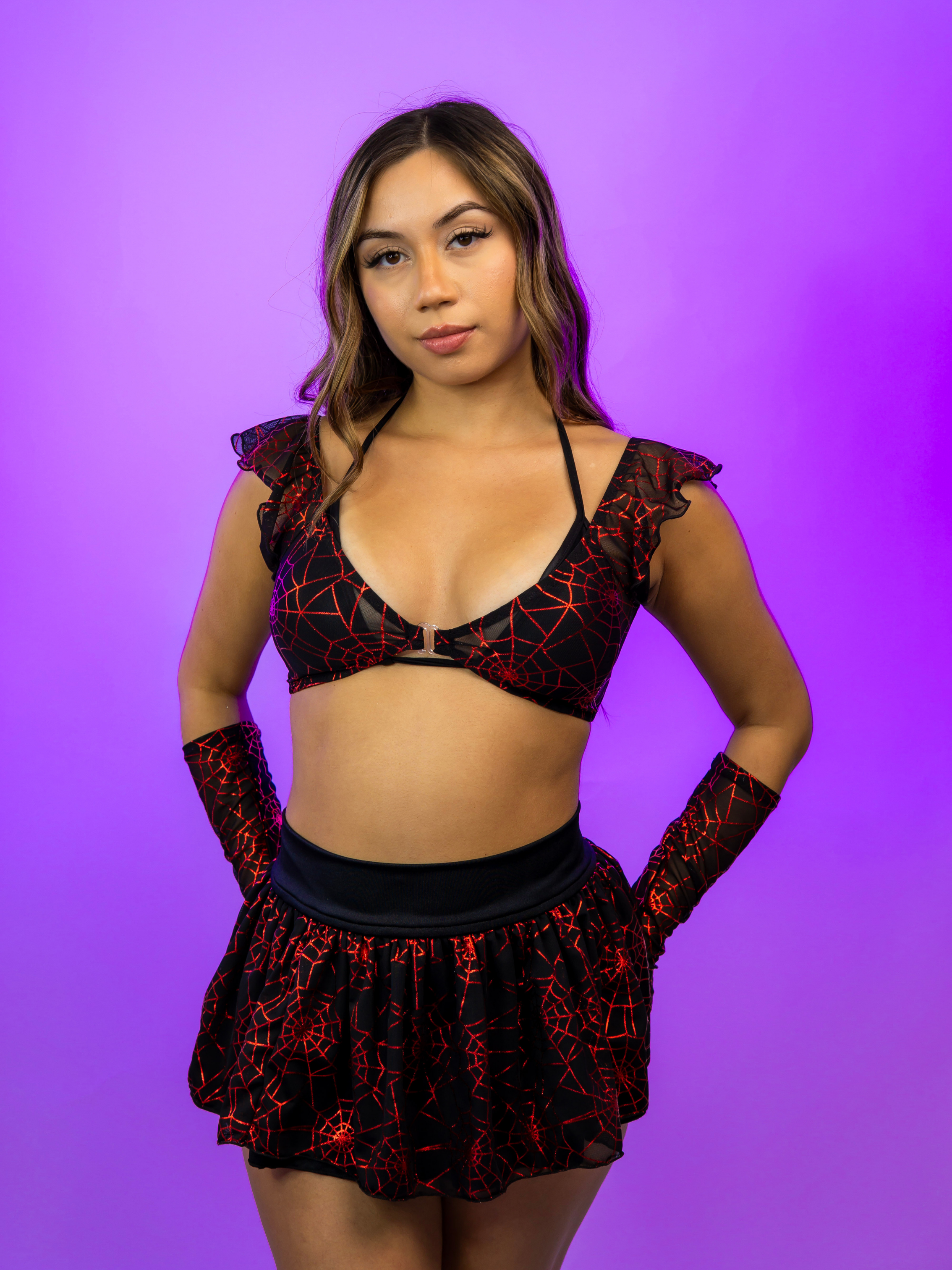 LITTLE RED BABYDOLL TOP