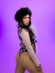 SILVER FLARE CORSELLA BODYSUIT