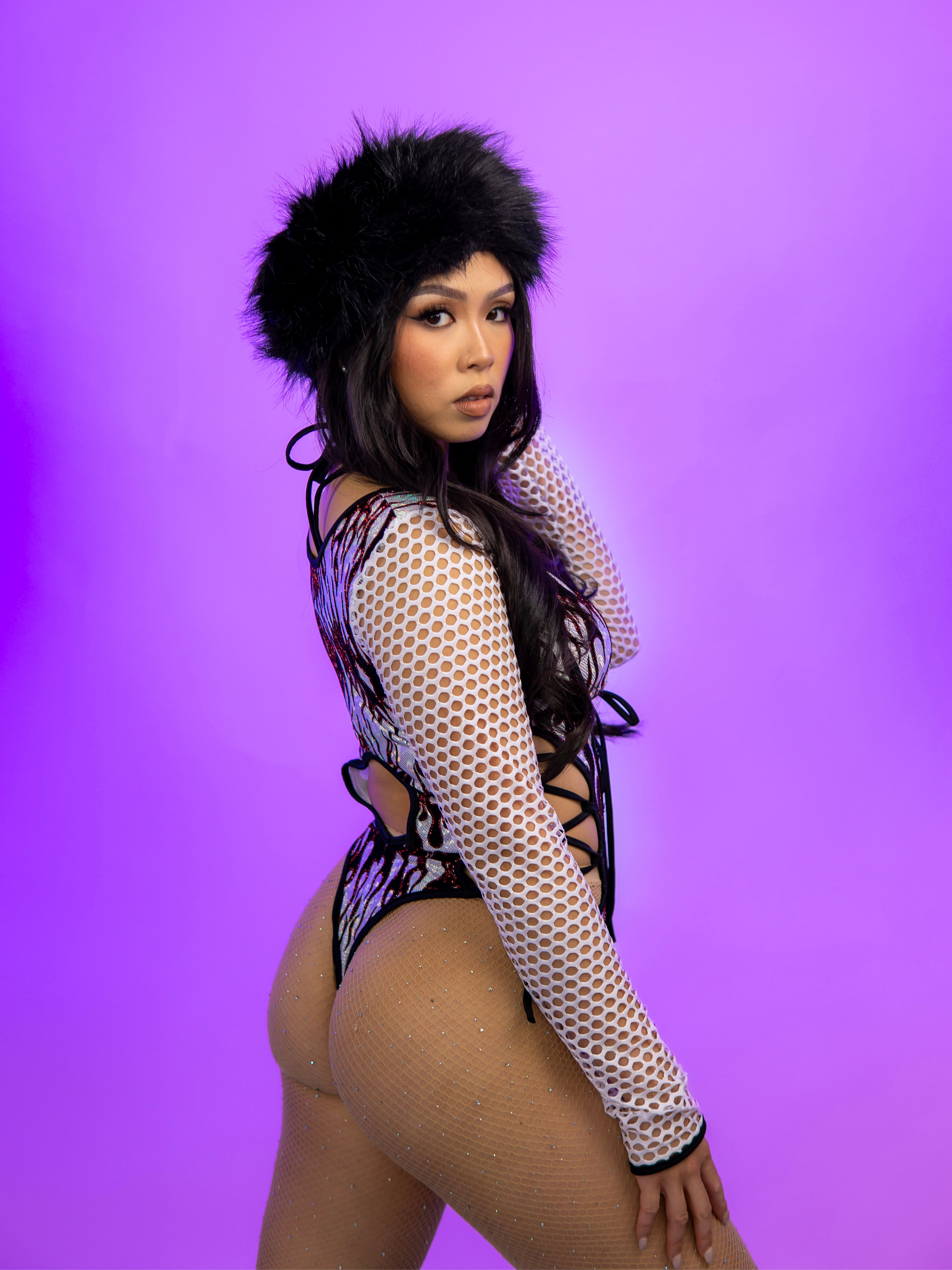 SILVER FLARE CORSELLA BODYSUIT